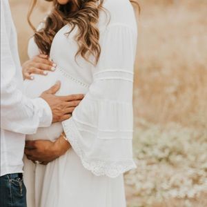 Boho maternity dress